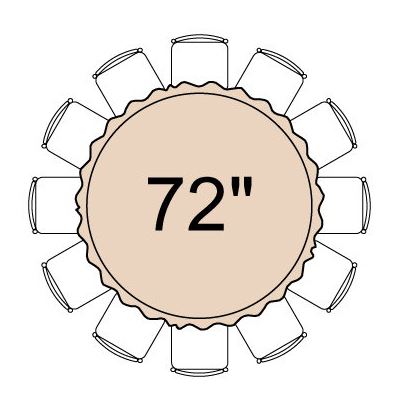 Image of 72” Round Heavy Weight Capacity